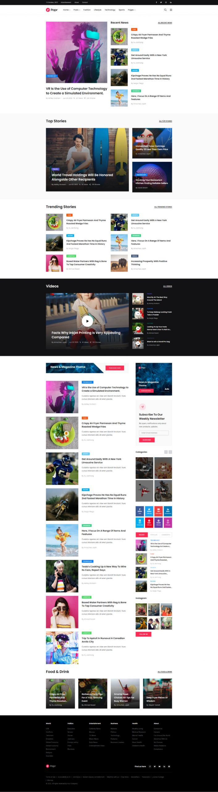 Papr React Template